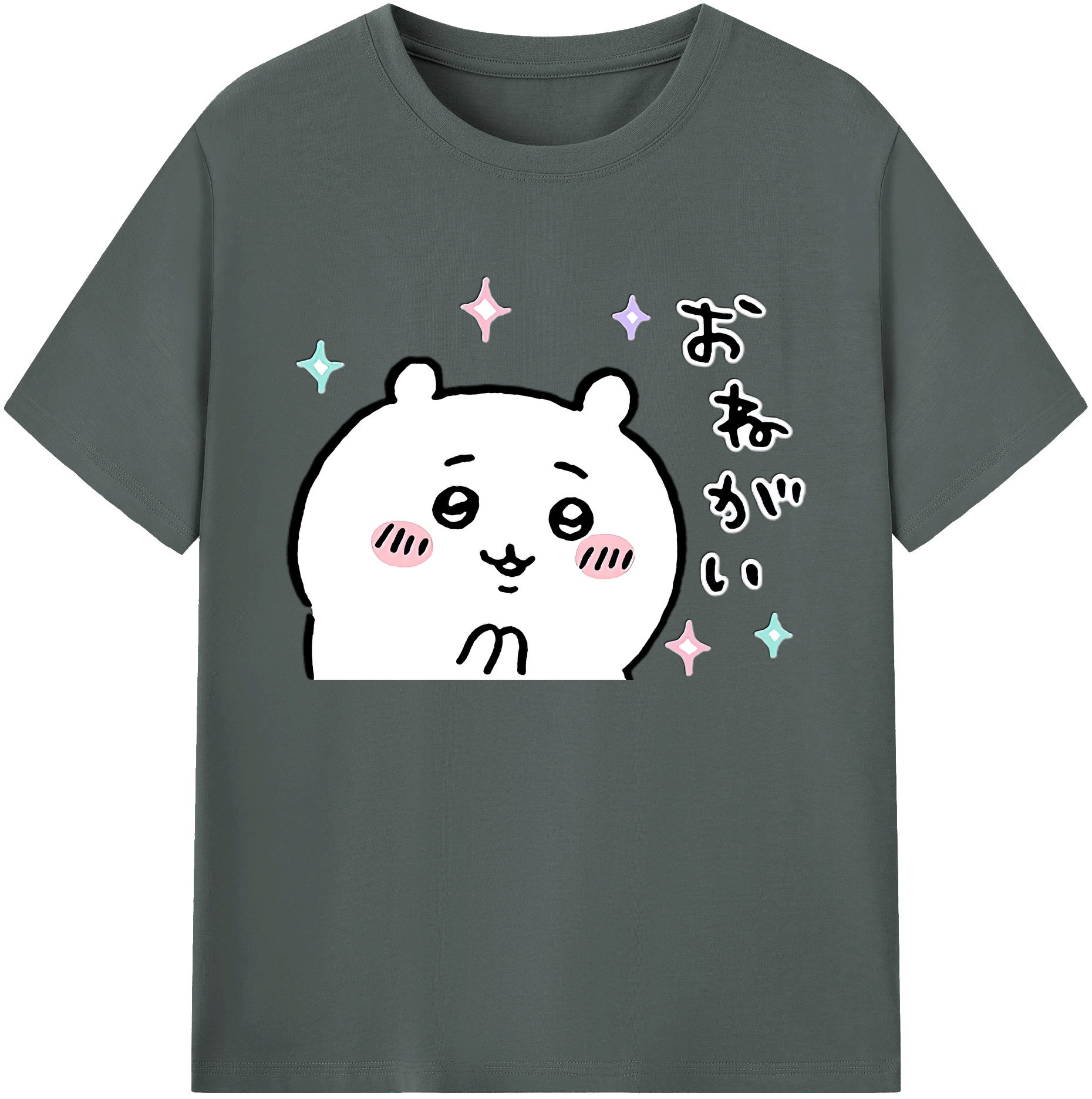 （画像用） ちいかわ ちいかわ Chii-kawa chiikawa 綿100％ メンズ半袖Tシャツ｜肌触りやわらか＆通気性